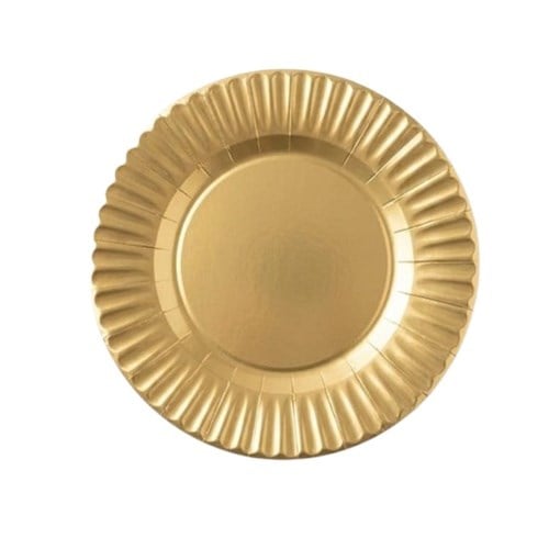 Gold  Parlak Karton Tabak 29 cm 10 Adet
