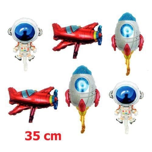 Kozmik Uzay Temalı Folyo Balon 6'lı Set 35 cm