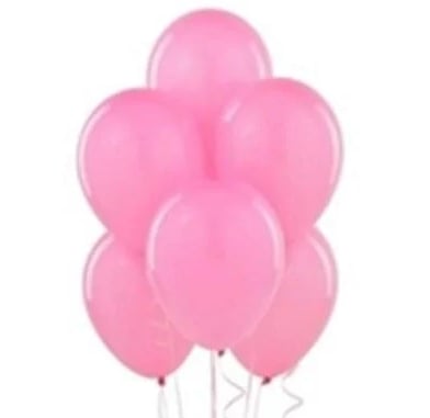 Metalik Balon Pembe 100 Adet