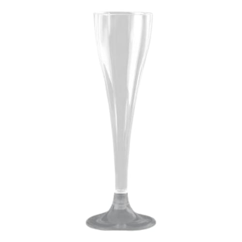 Şampanya Kadehi Bardak Plastik Gümüş 120 ml 6'lı