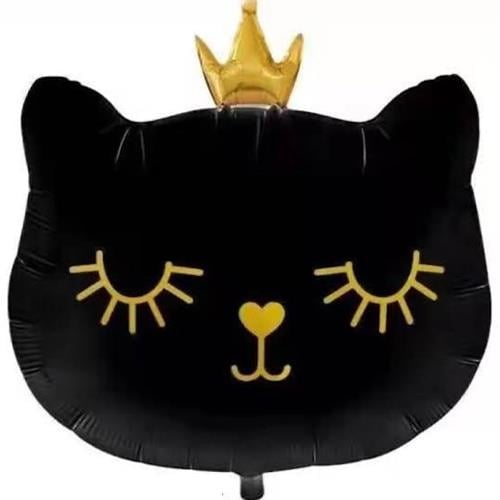 Siyah Kedi Folyo Balon
