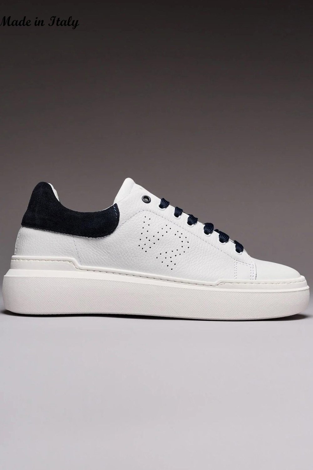 Beyaz V2 Brand Made in Italy Erkek Deri Sneaker SBIBOTBL U007949