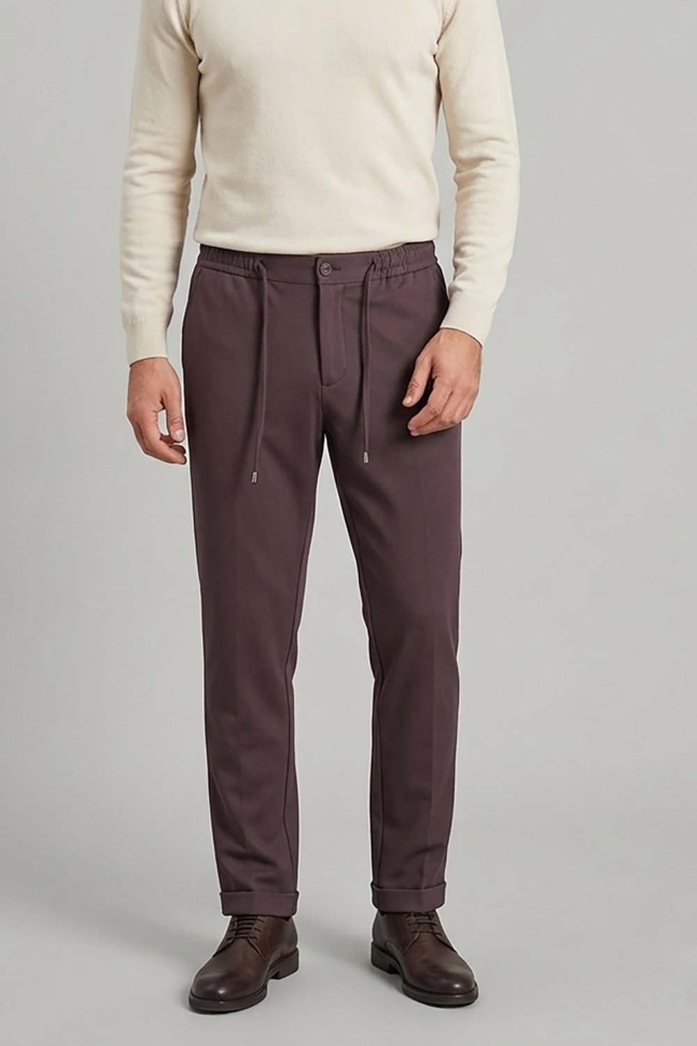 Bordo Vaganza Erkek Cepli Beli Lastik İpli Jogger Pantolon U008245