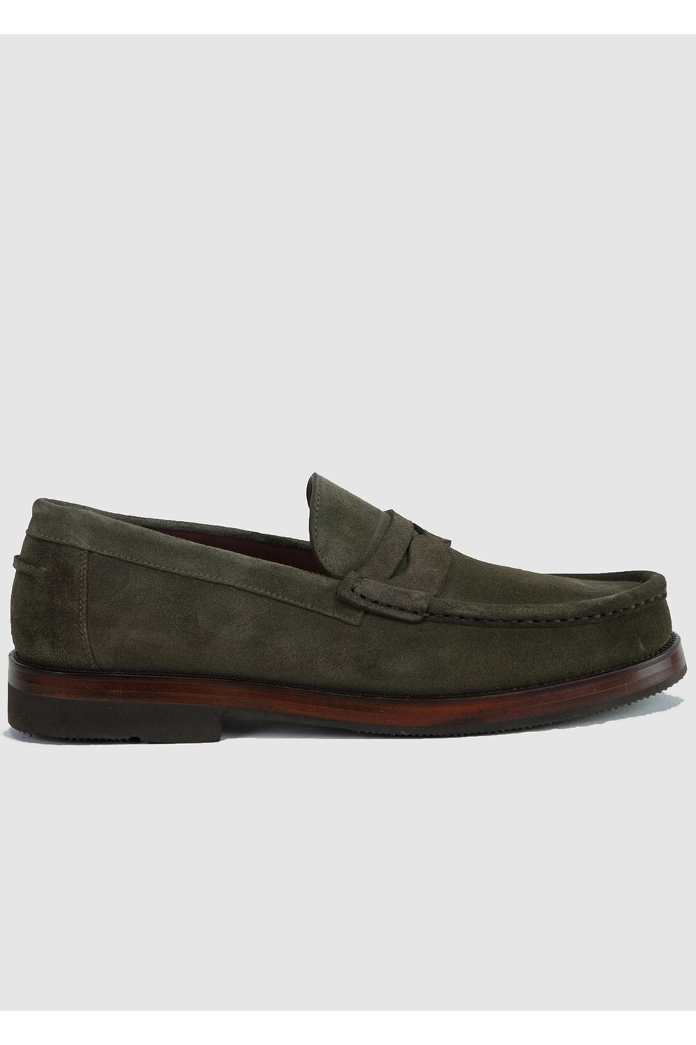 Haki Dimattia Erkek Penny Loafer Deri Ayakkabı U008238