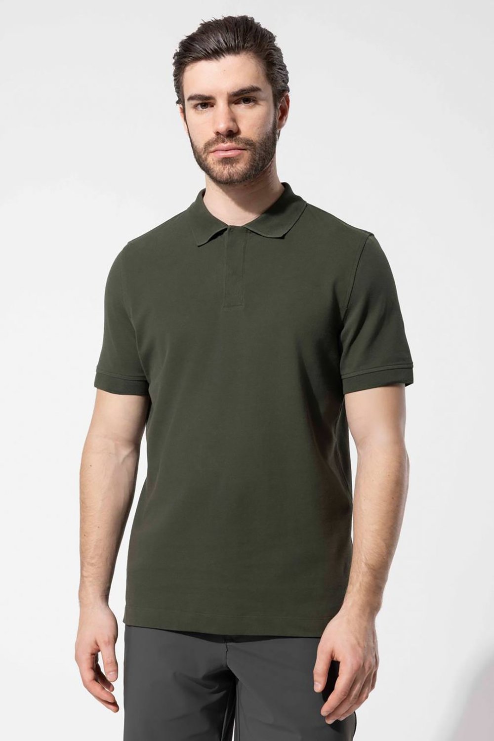 Haki Vaganza Erkek Düğmeli Polo Yaka T-Shirt U02025