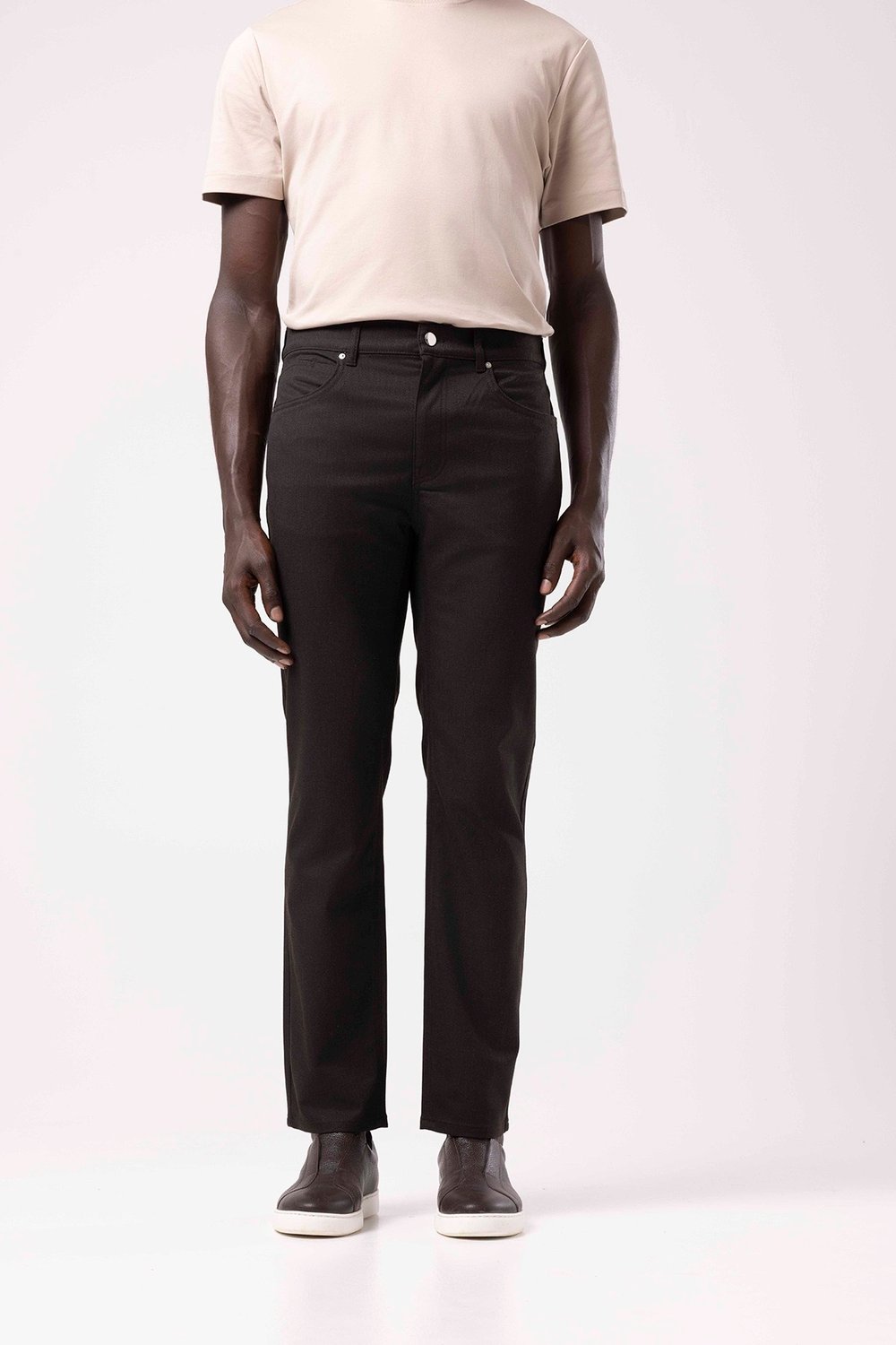 Kahve Erkek 5Pocket Tapered Fit Pantolon U06098
