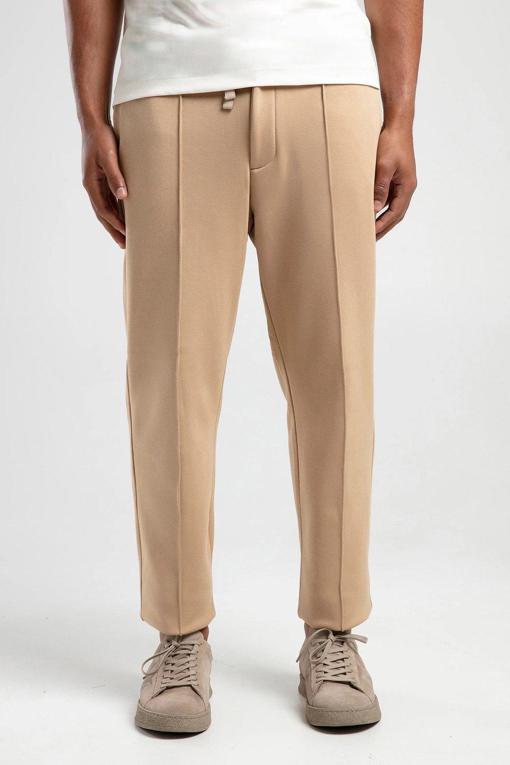 Kahve Vaganza Erkek Beli Lastik Bağcıklı Pamuklu Jogger Pantolon U008150