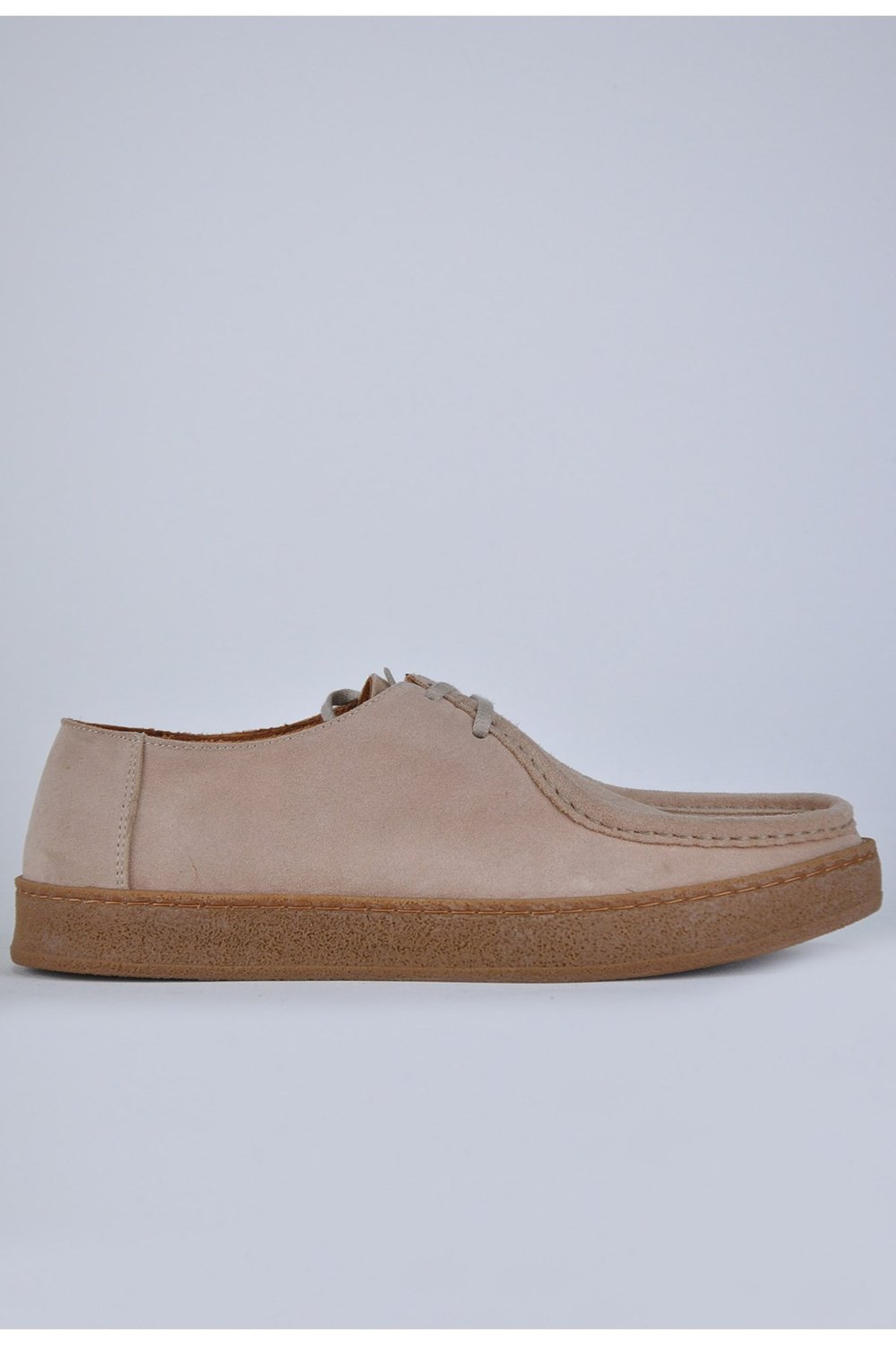 Krem Dimattia Erkek Nubuk Deri Bağcıklı Loafer U008037