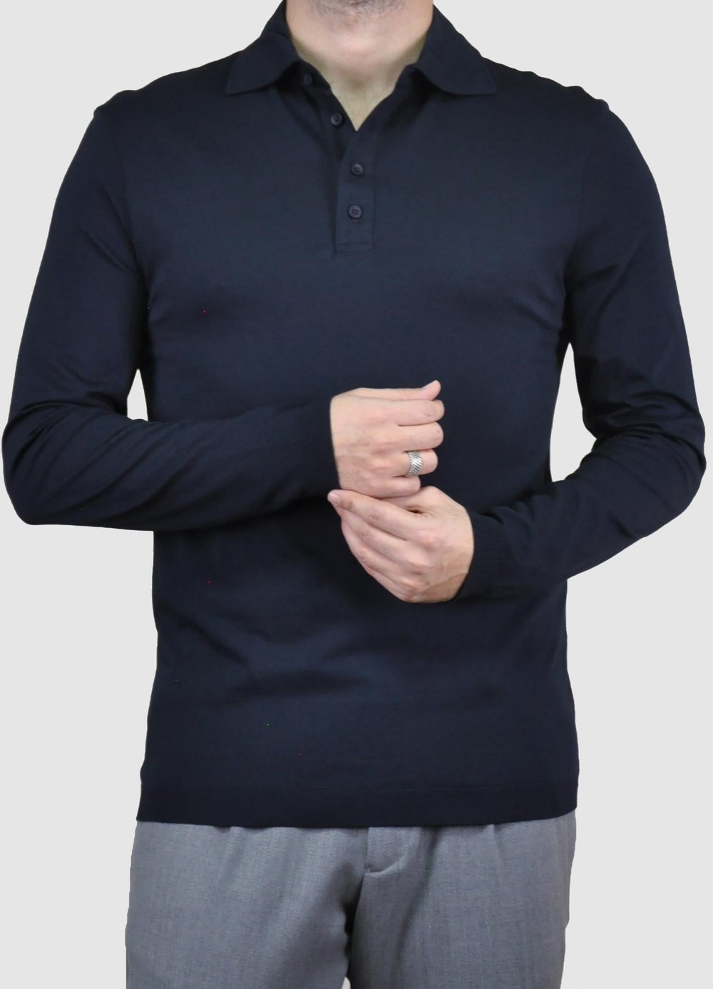 Rss Erkek Merserize Polo Yaka Triko U007852 LACIVERT