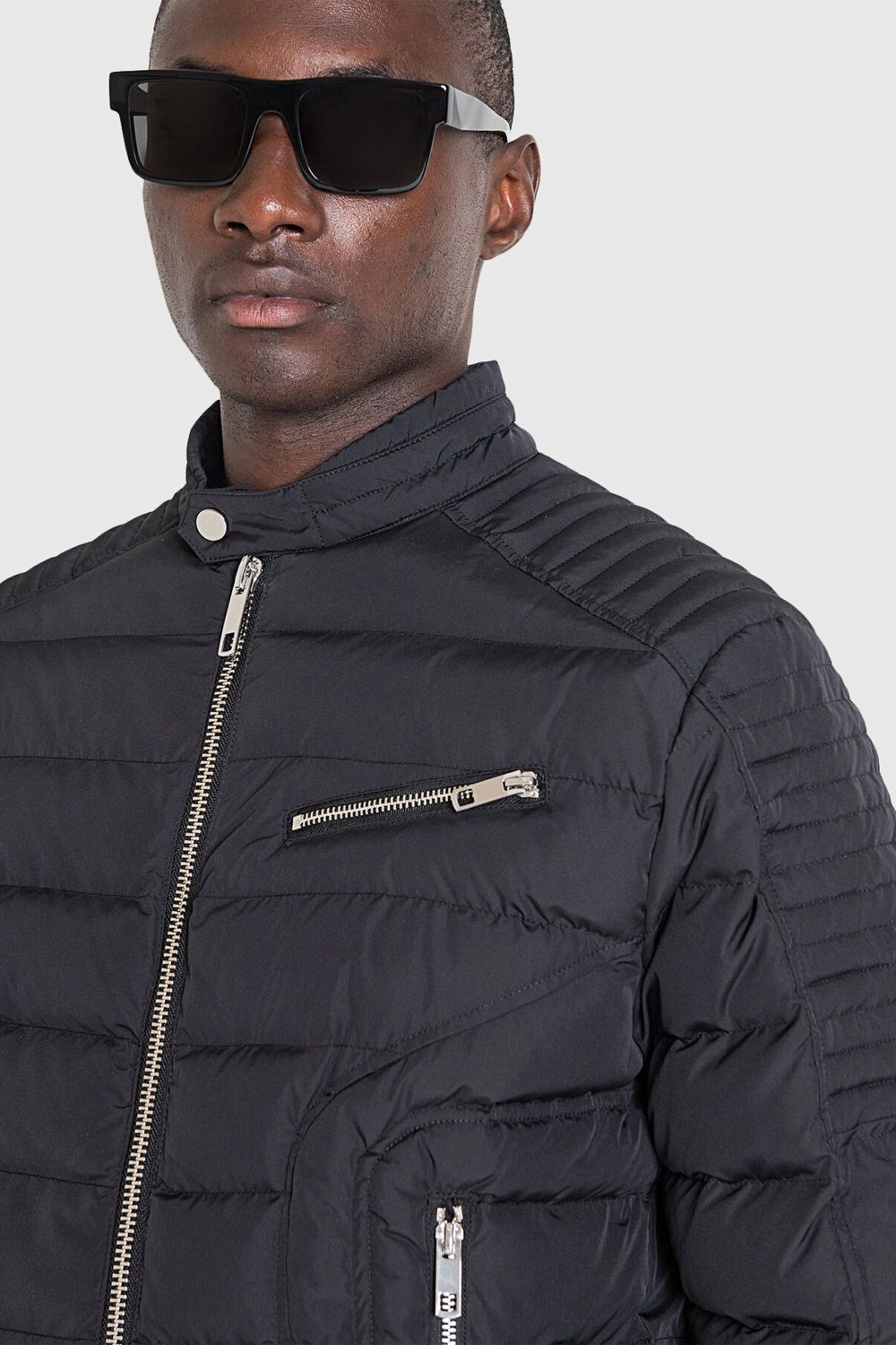 Siyah Antony Morato Erkek Hakim Yaka Mont U007750