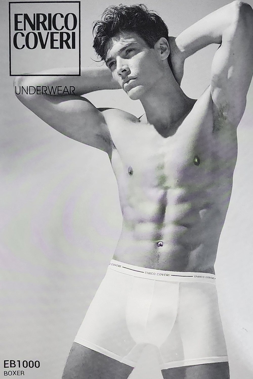 Siyah Enrico Coveri EB1000 Erkek Pamuk Boxer U008236