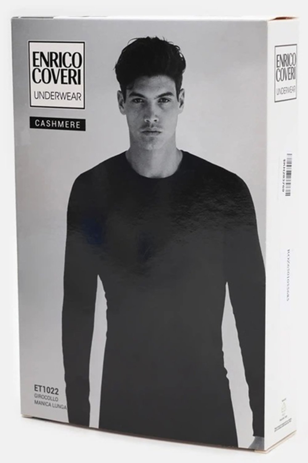 Siyah Enrico Coveri ET1022 Erkek Modal Kaşmir Karışım Uzun Kollu İçlik U008235