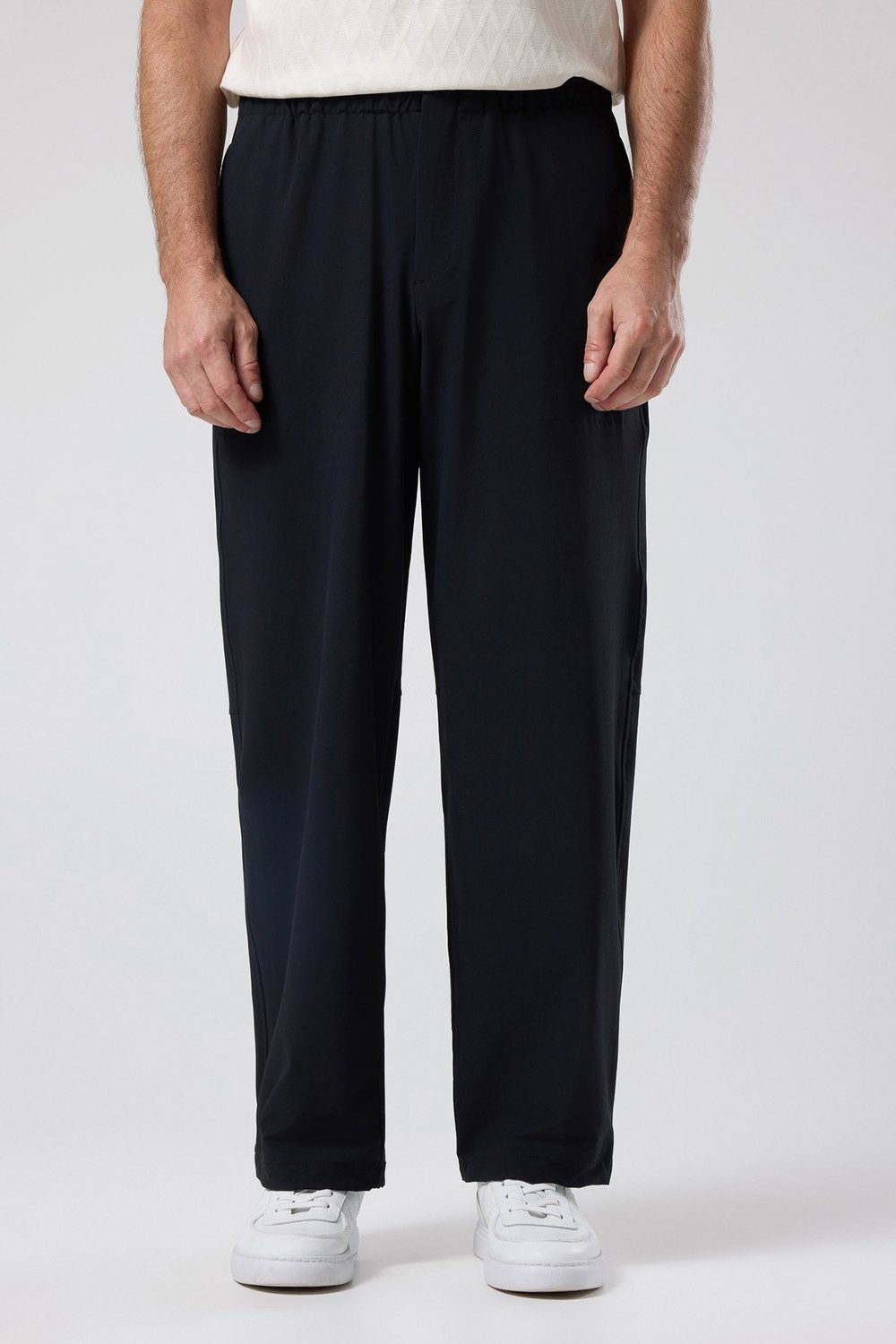 Siyah Erkek Likralı Relaxed Kesim Jogger Pantolon U06096