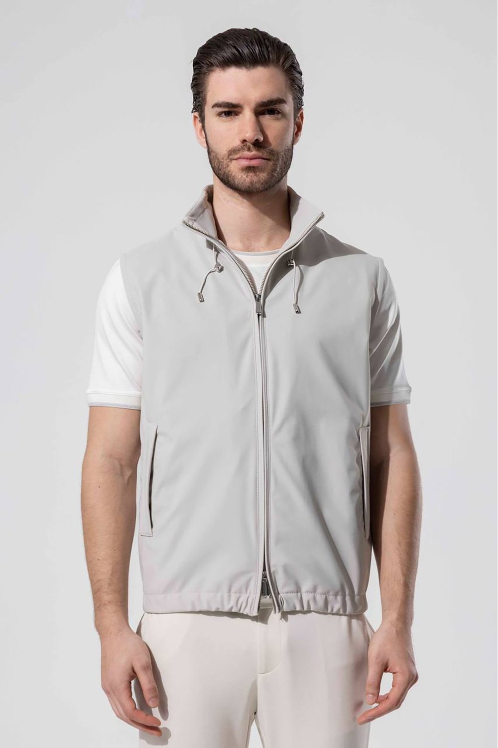 Taş Vaganza Erkek Cepli Dik Yaka Yelek U008243