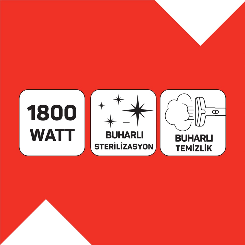 Arzum Hydrosteam Buharlı Temizleyici ve Leke Çıkarıcı Gri
