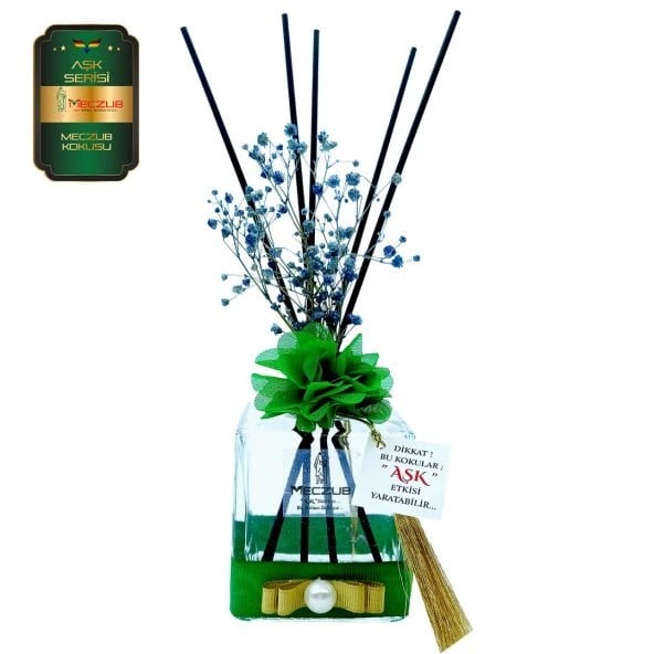 Aşk-ı Sermest Toptan Meczub Aşk Serisi Meczup Kokulu 200 ml küp Şişe Bambu Çubuklu Ortam Kokusu Reed Diffuser Oda Kokusu