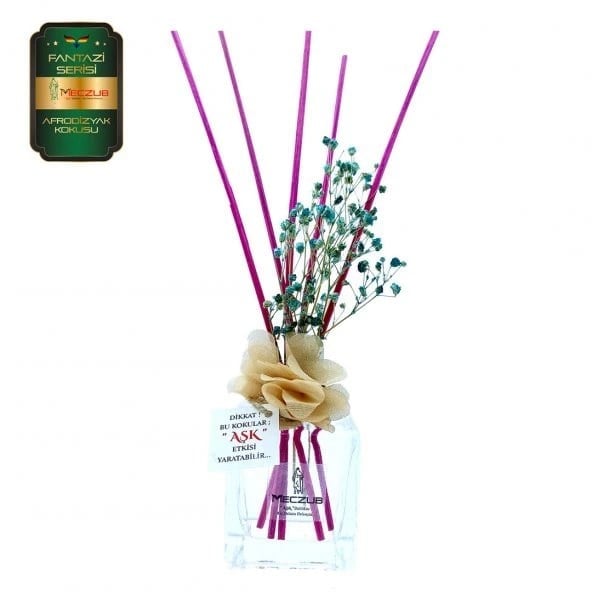 Aşk-ı Sermest Toptan Meczub Fantazi Serisi Afrodizyak Kokulu 5 x 120 ml küp Şişe Bambu Çubuklu Ortam Kokusu Reed Diffuser Oda Kokusu