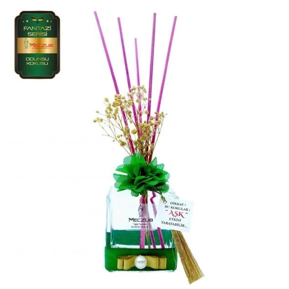 Aşk-ı Sermest Toptan Meczub Fantazi Serisi Odunsu Kokulu 5 x 200 ml küp Şişe Bambu Çubuklu Ortam Kokusu Reed Diffuser Oda Kokusu