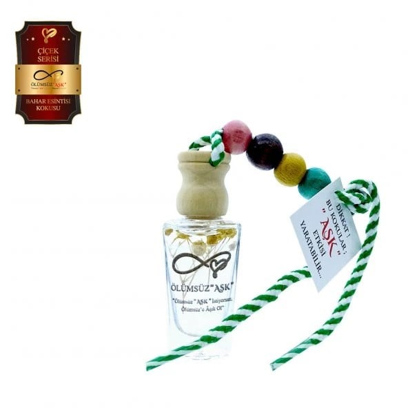 Aşk-ı Sermest Toptan Ölümsüz Aşk Çiçek Serisi Bahar Esintisi Kokulu 10 x 12 ml Heybet Şişe Oto Kokusu