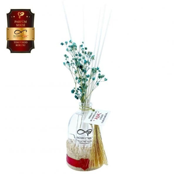 Aşk-ı Sermest Toptan Ölümsüz Aşk Parfüm Serisi Tomm Fordd Kokulu 10 x 100 ml Oval Şişe Bambu Çubuklu Ortam Kokusu Reed Diffuser Oda Kokusu