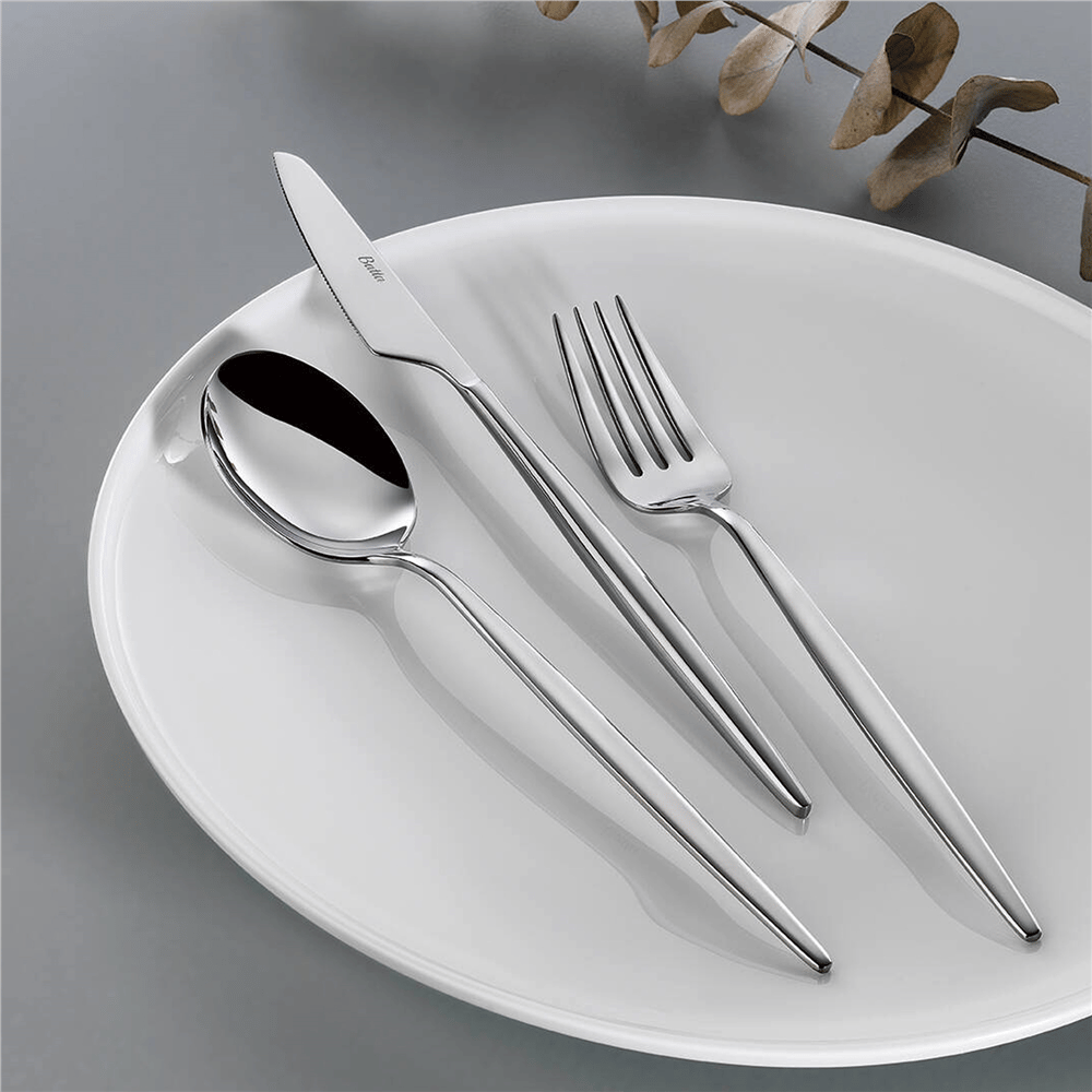 Batta 8300 Parlak 12 Kişilik 84 Parça Silver Çatal Kaşık Bıçak Takımı