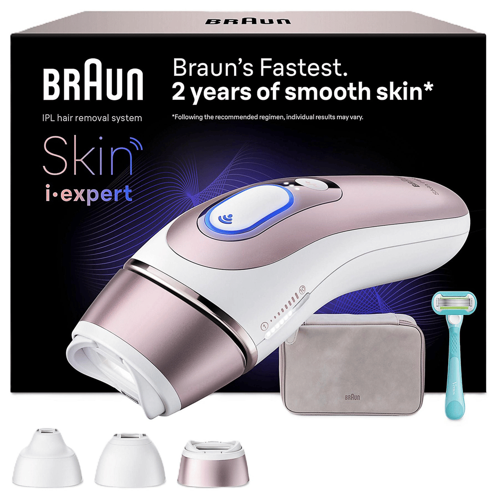 Braun PL7321 IPL Skin I-Expert, Evde Lazerle Tüy Alma, Çanta, Venüs Tıraş Makinesi, 3 Başlı