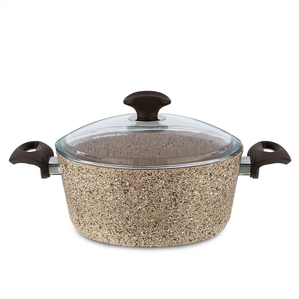 Falez Creamy Granit 24*11 cm Derin Tencere