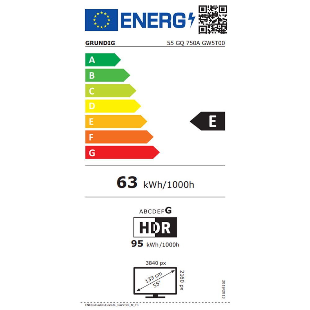 Grundig 55GQ750A 139 Cm 4K UHD Google Smart Qled Tv Uydulu