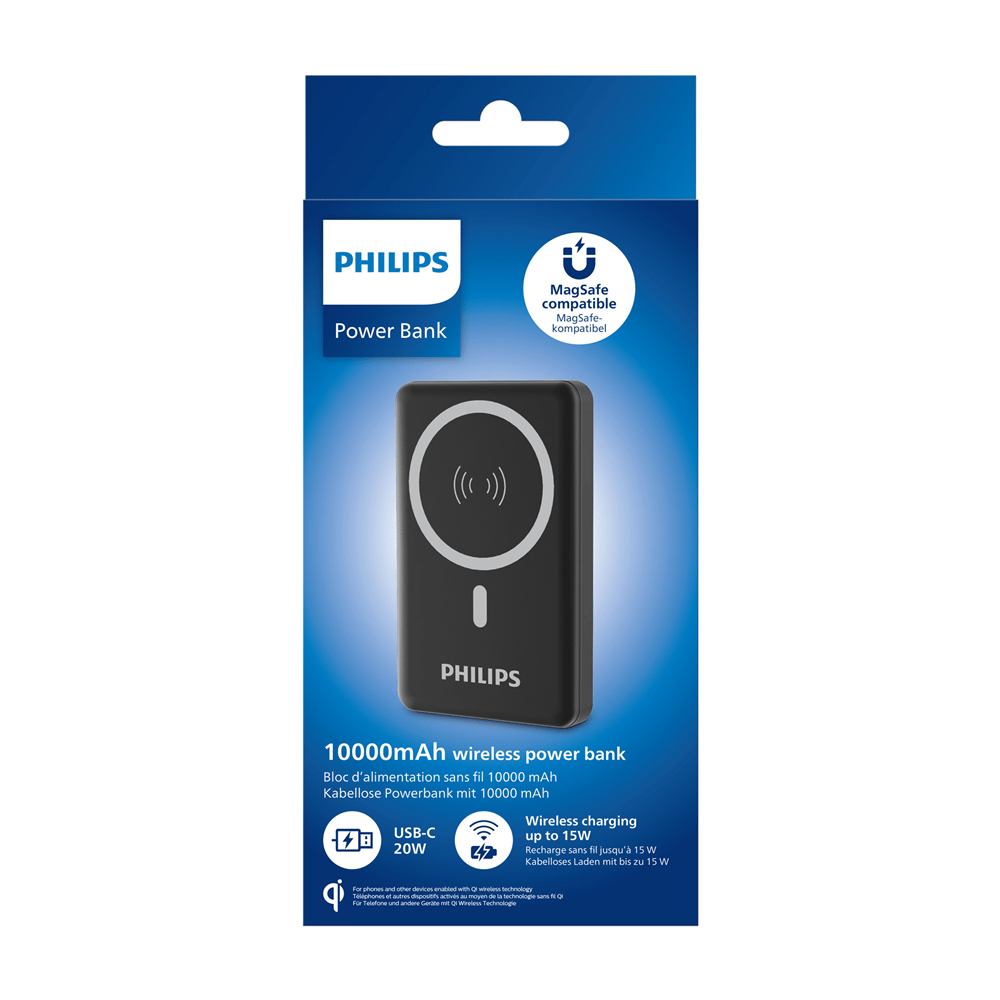 Philips 10000 mAH Magnetic Powerbank ( 20W, W.Output 15W )