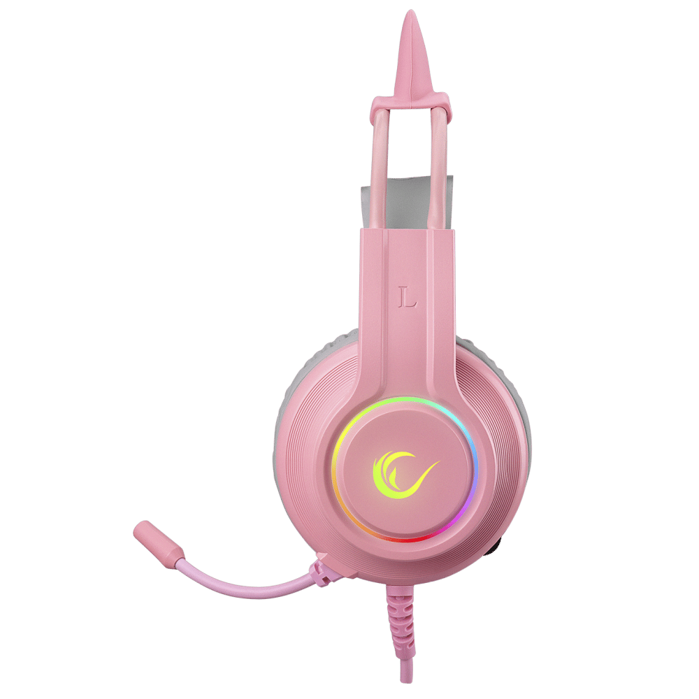 Rampage RM-K91 X-CATTY Pembe USB 7.1 Version RGB Gaming Kulaklık