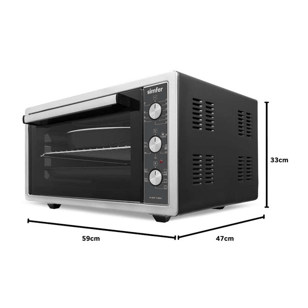 Simfer 4507 45 Lt Turbo Fırın Inox