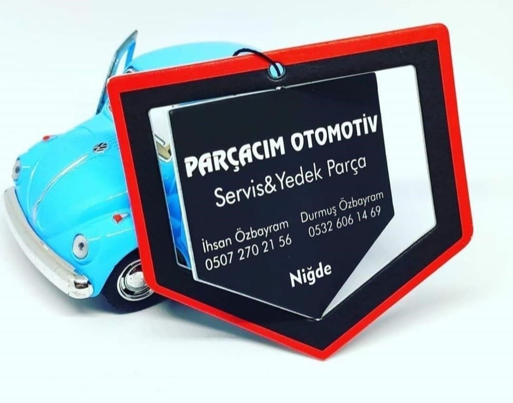 STANDART ESANSLI 3D BOYUTLU KESİMLİ PROMOSYON REKLAMLIK HEDİYELİK KARTON OTO ARAÇ ARABA KOKUSU