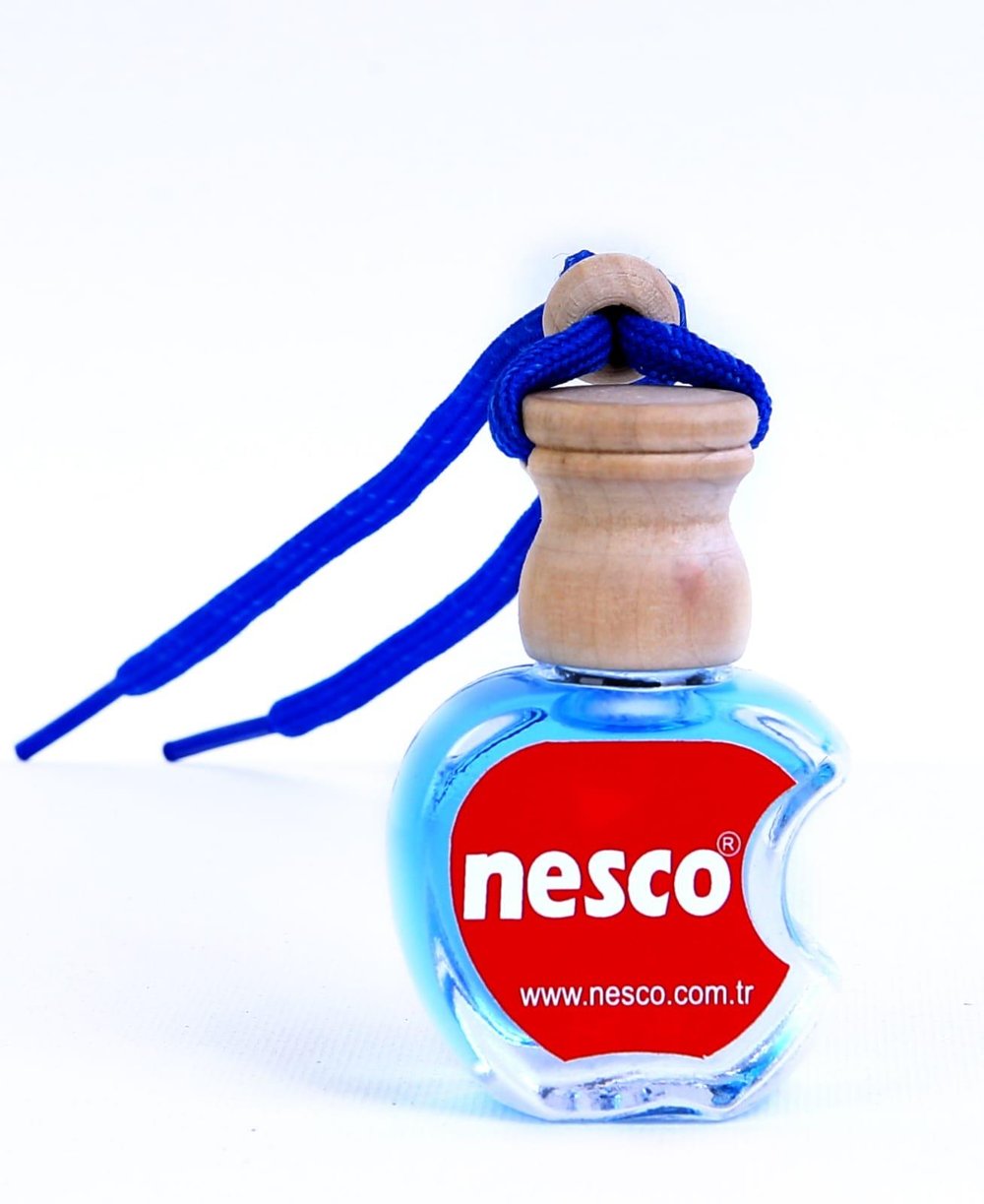 TOPTAN NESCO 12 ML ELMA ŞİŞE OTO KOKUSU ARAÇ ARABA PARFÜMÜ