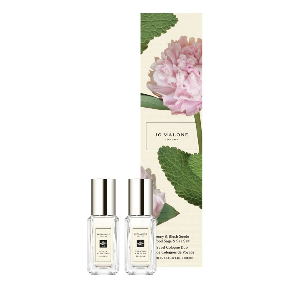 JO MALONE LONDON - Wood Sage & Sea Salt/ Peony Blush & Suede - Seyahat Boy Cologne Seti - Kokulu Parfüm Esanslı Ürünler ( TOPTAN )