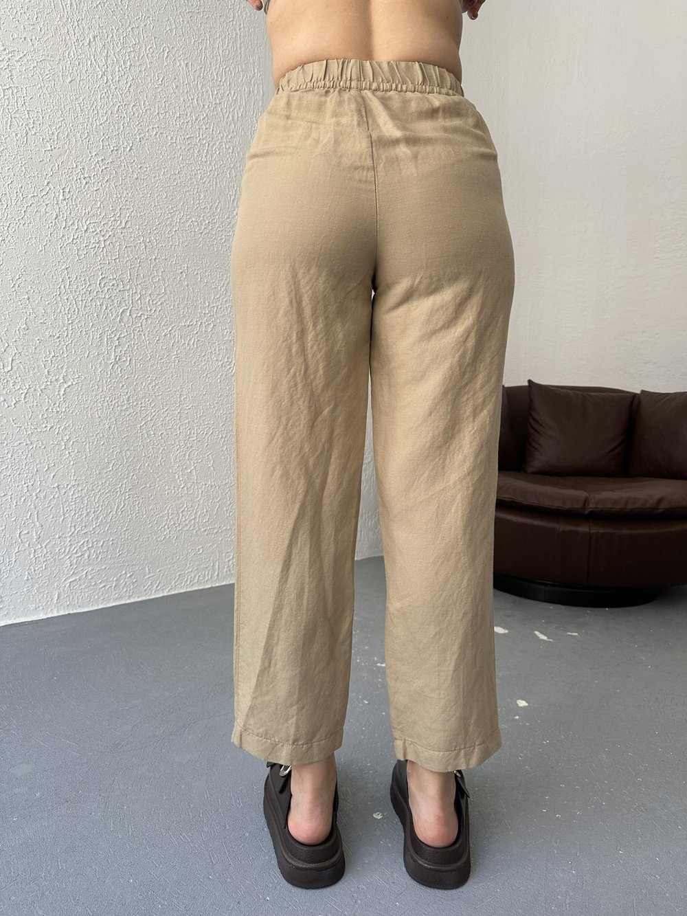 Bağcıklı Jogger Pantolon Camel
