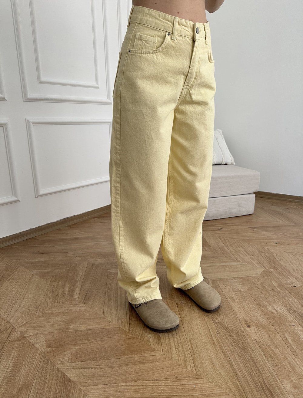 Baggy Fit Salaş Pantolon Sarı