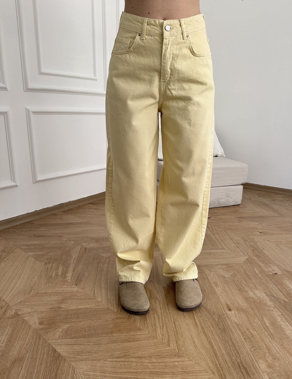 Baggy Fit Salaş Pantolon Sarı