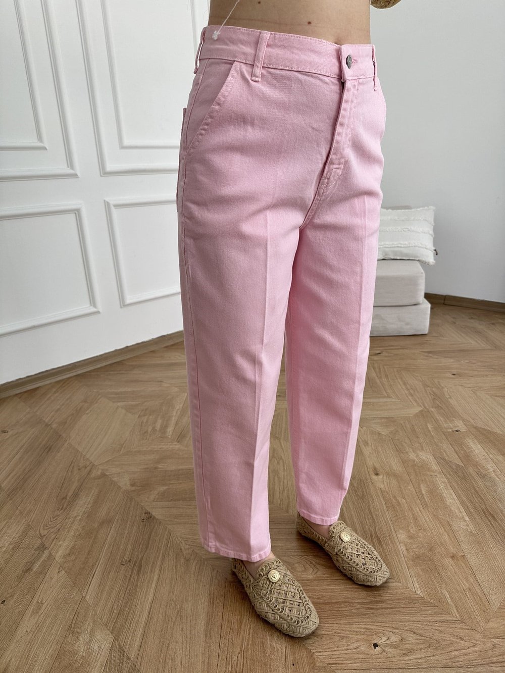 Baggy Kesim Pantolon Pembe