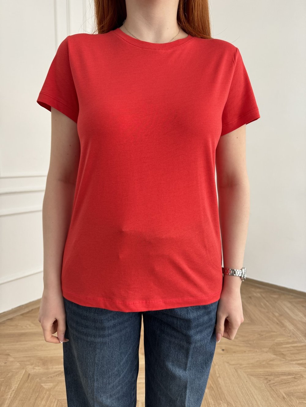 Basic Kısa Kol T-shirt Kırmızı