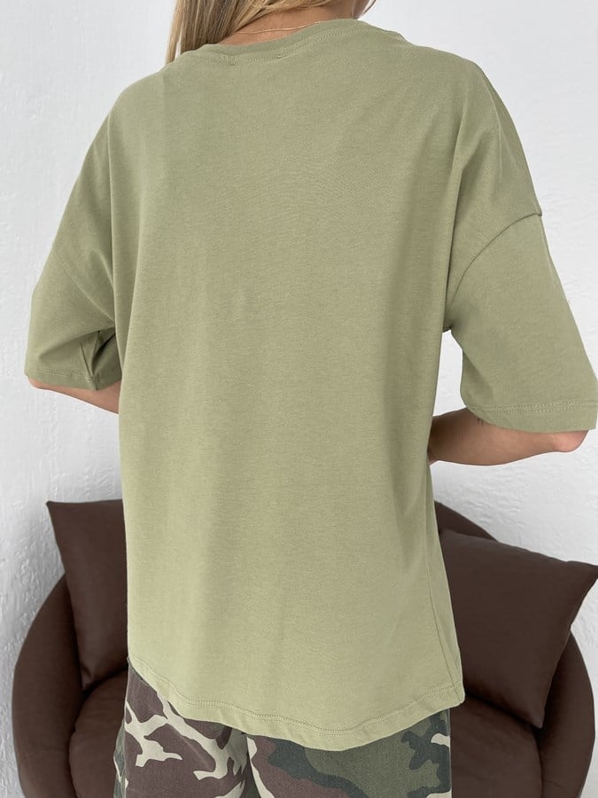 Basic Tişört Haki