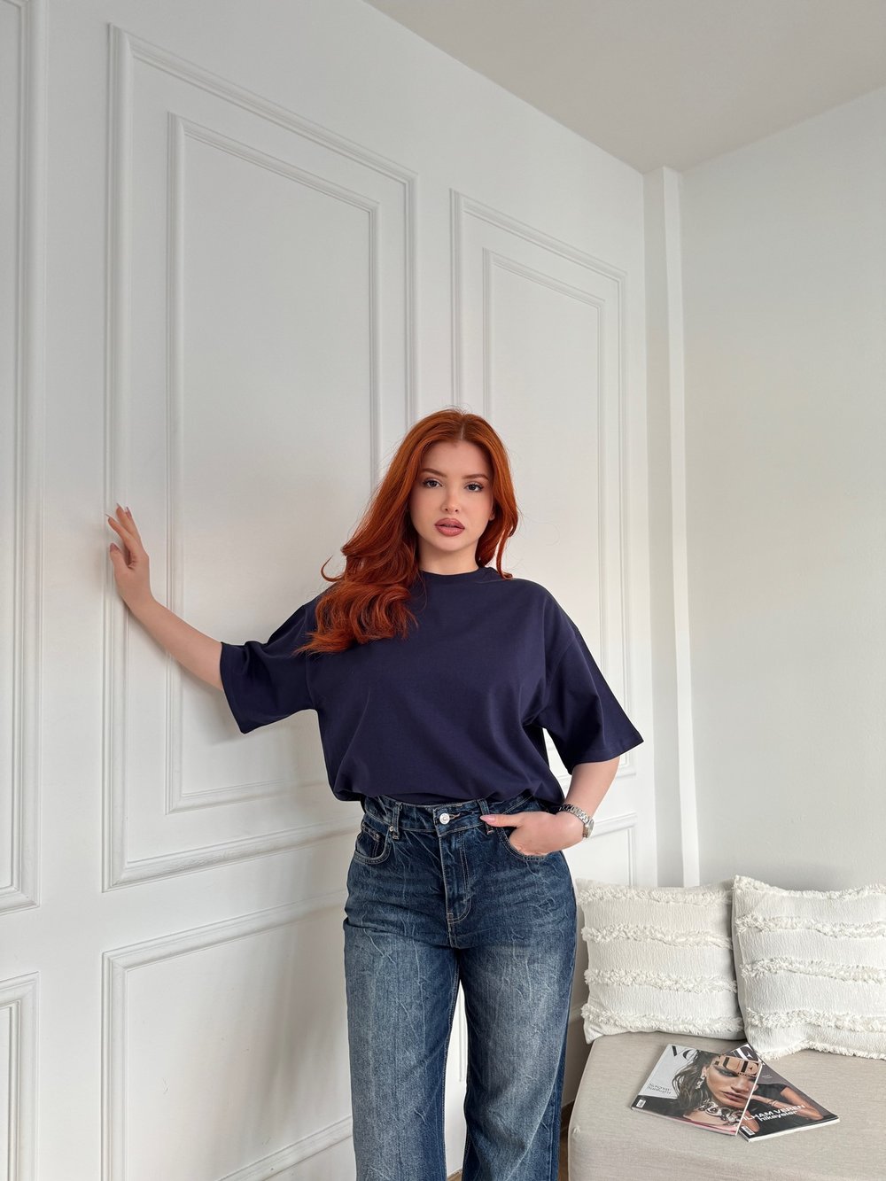Basic Tişört Lacivert