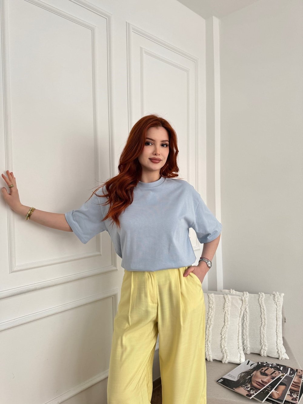 Basic Tişört Mavi