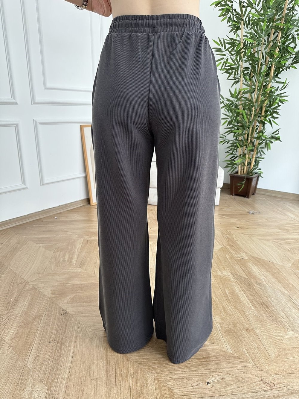 Beli İpli Relax Fit Eşofman Antrasit