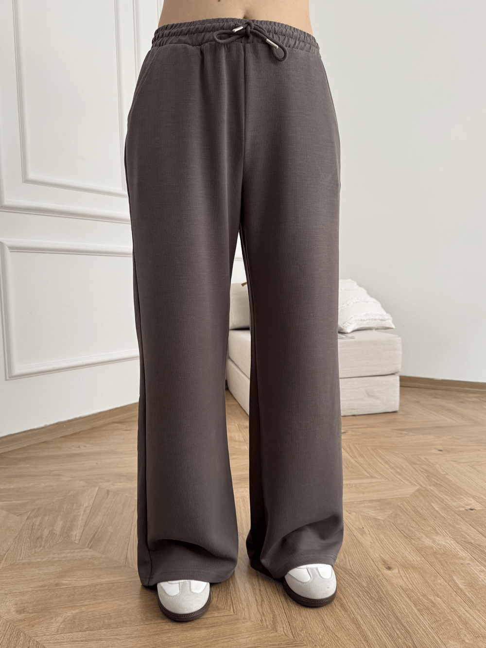 Beli İpli Relax Fit Eşofman Kömür