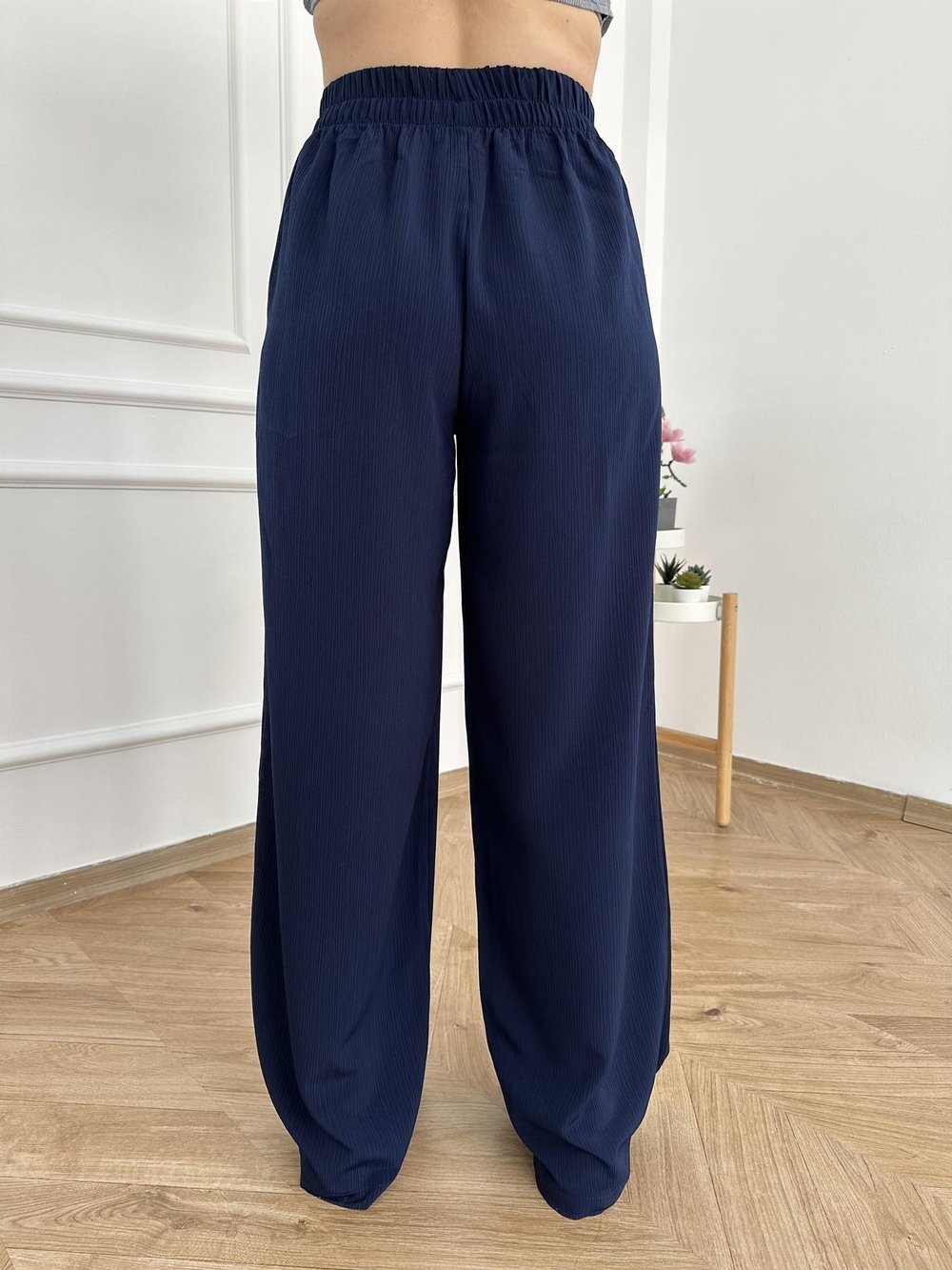 Beli Lastikli Pantolon Lacivert