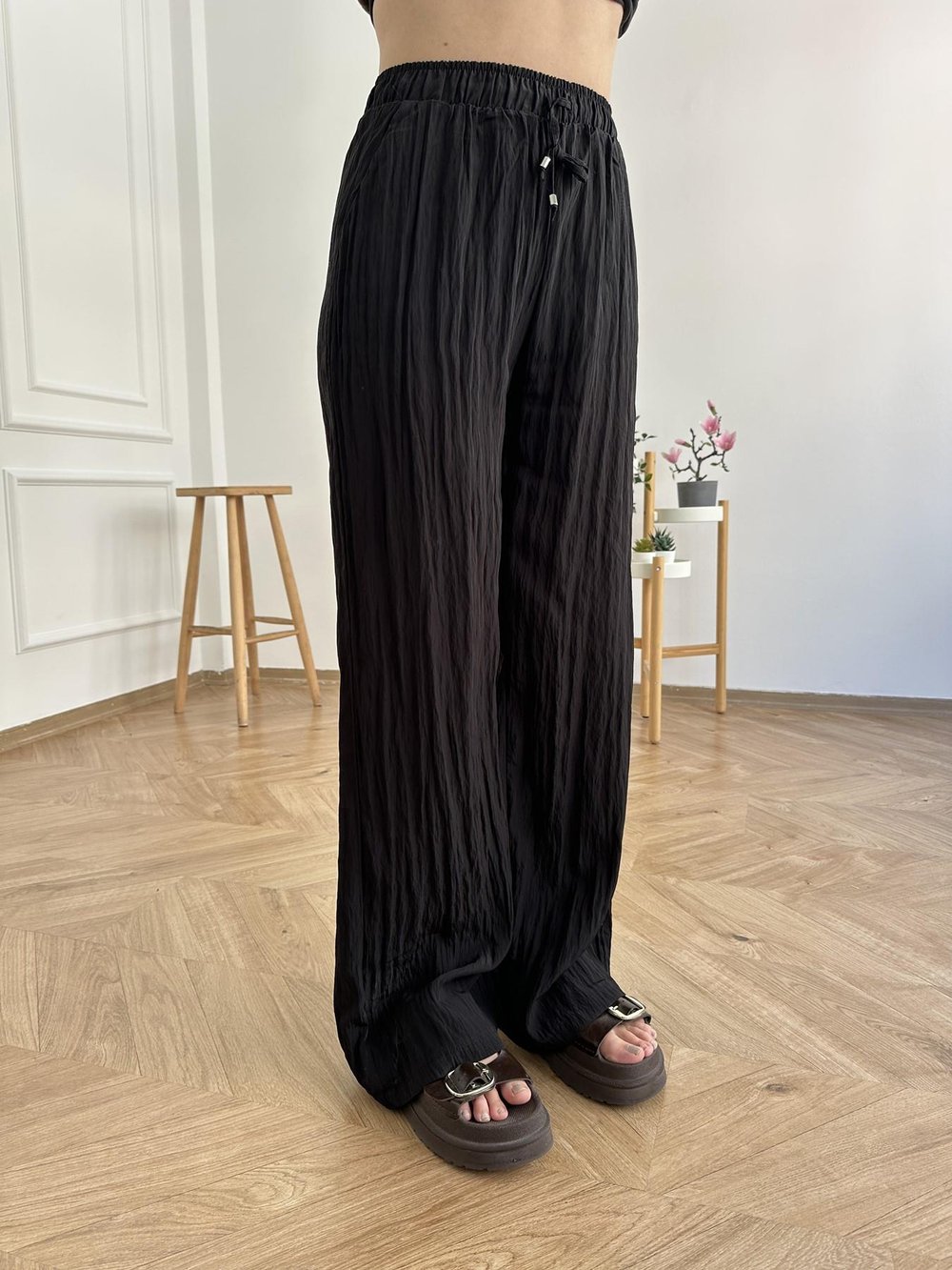 Beli Lastikli Pantolon Siyah