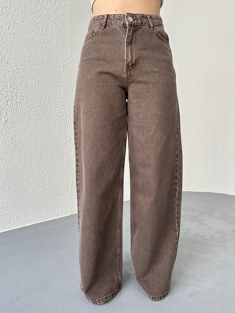 Bol Paça Pantolon Kahve