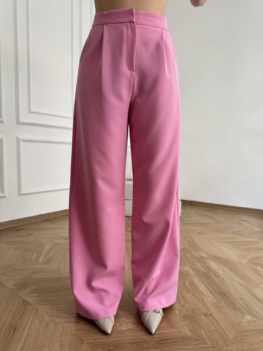 Bol Paça Pantolon Pembe