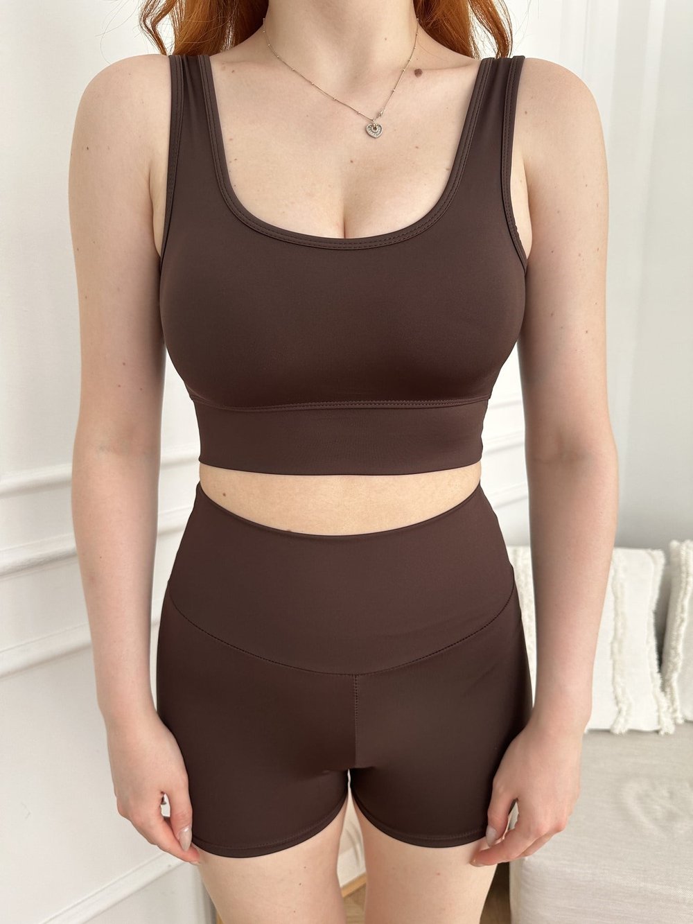 Crop Büstiyer Acı kahve