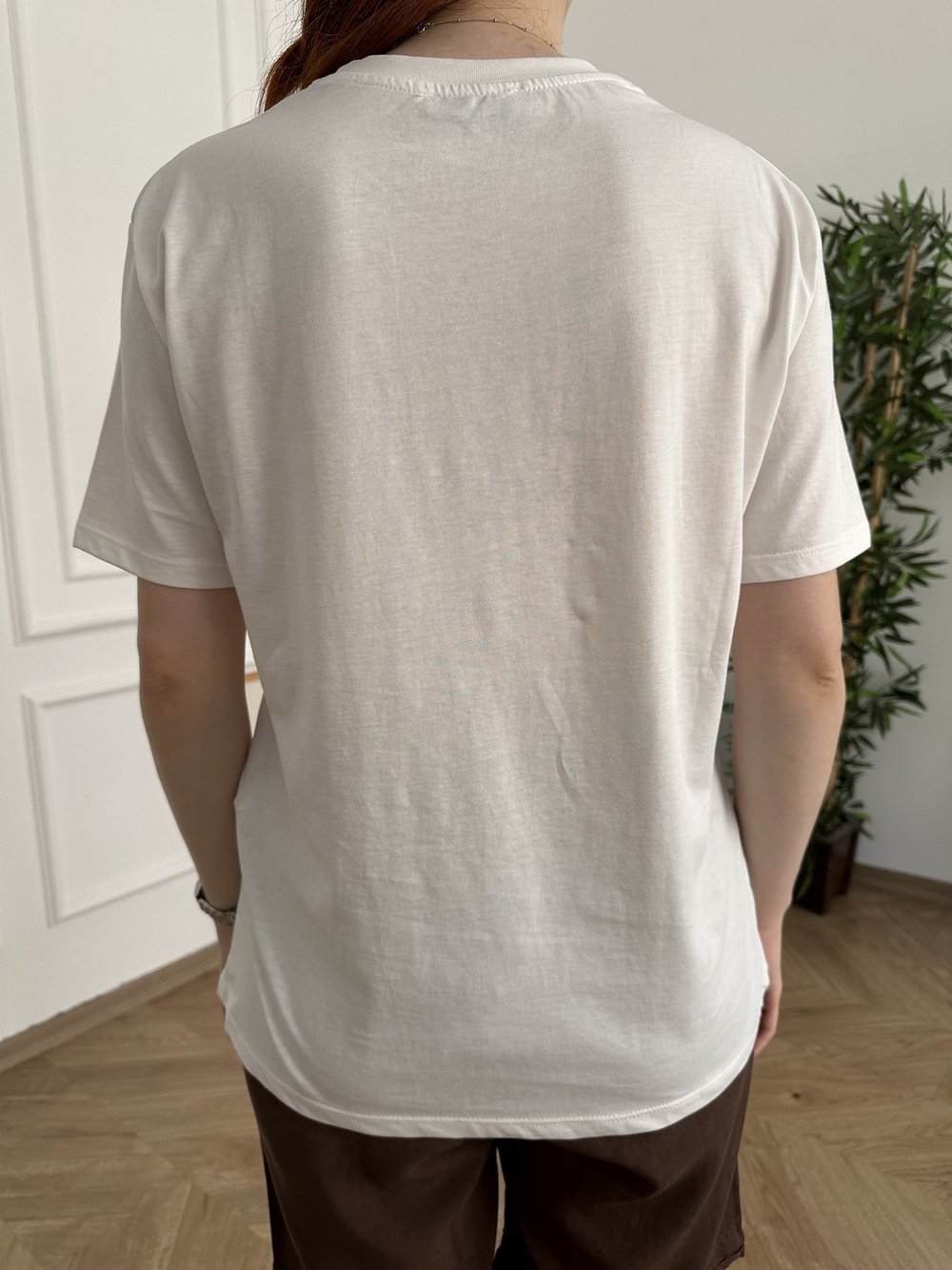 Deniz Canlıları Baskılı T-shirt Ekru